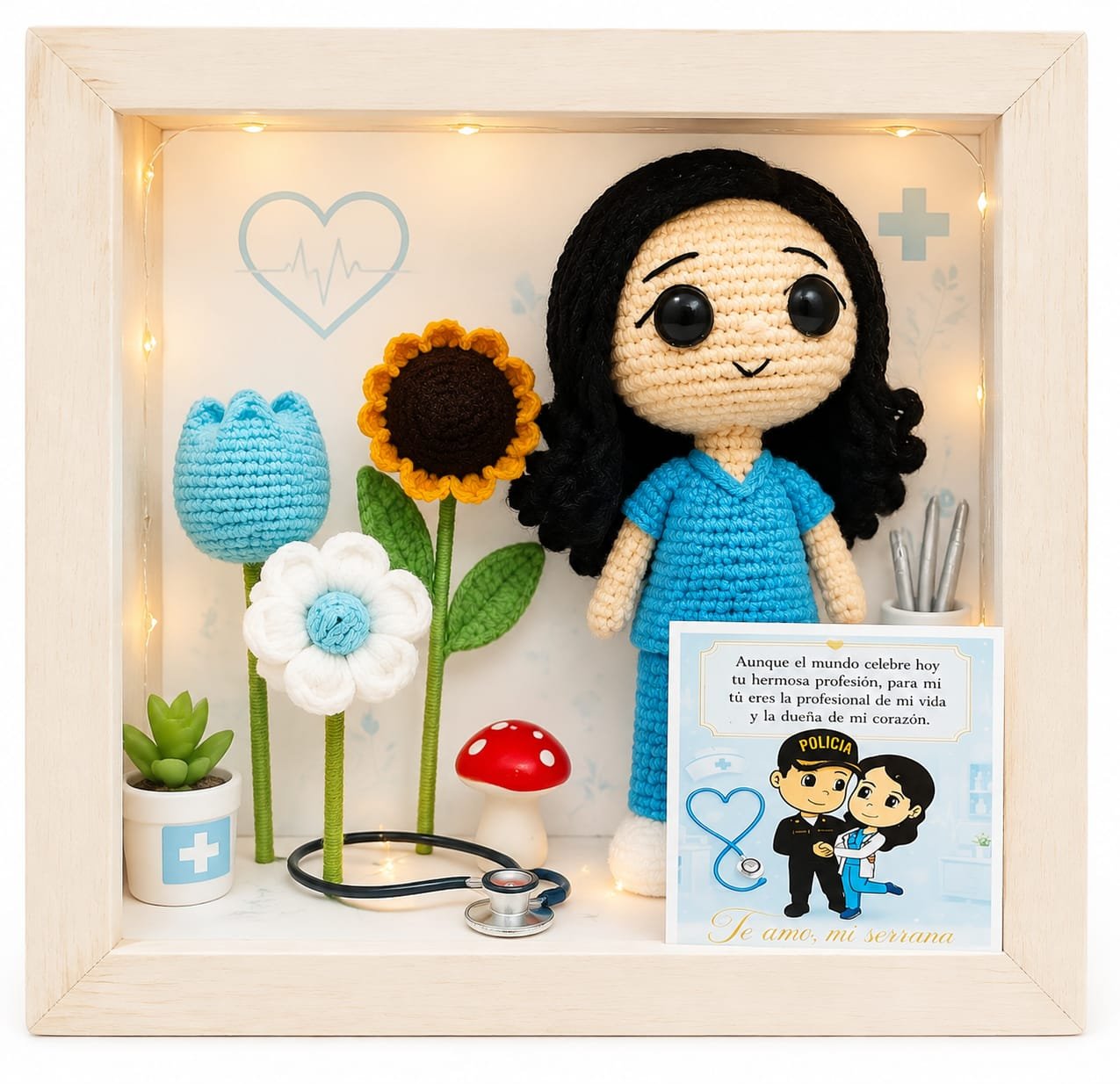 Detalle amigurumi tejido a mano